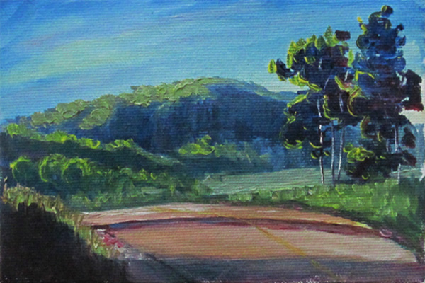 Malton Road Plein Air, mini painting for $50