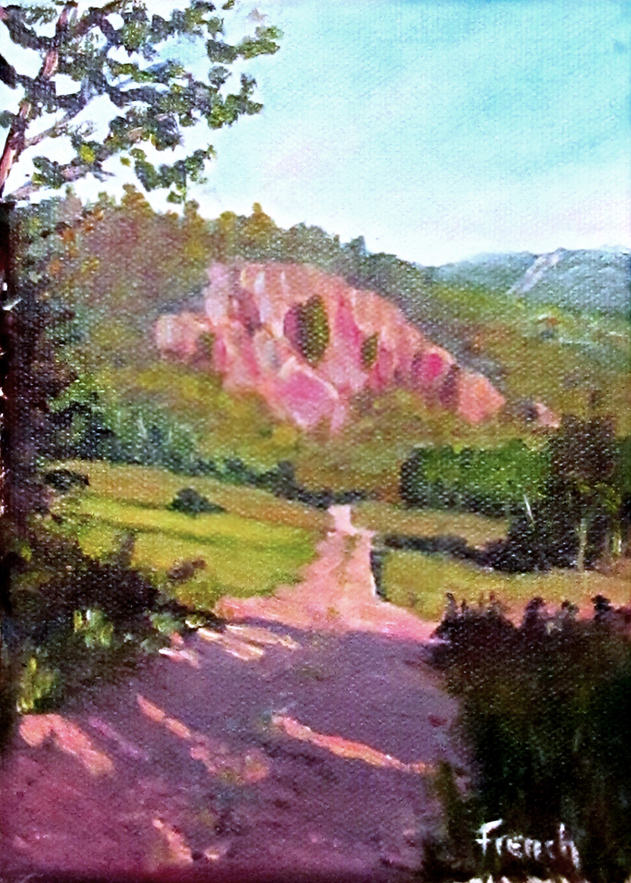 “Old Quarry Road” 5X7 Plein Air for $45