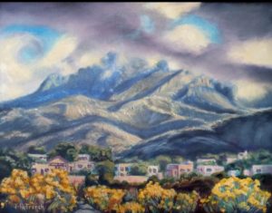 Clouds Settling Over the Sandia Mountains for $255