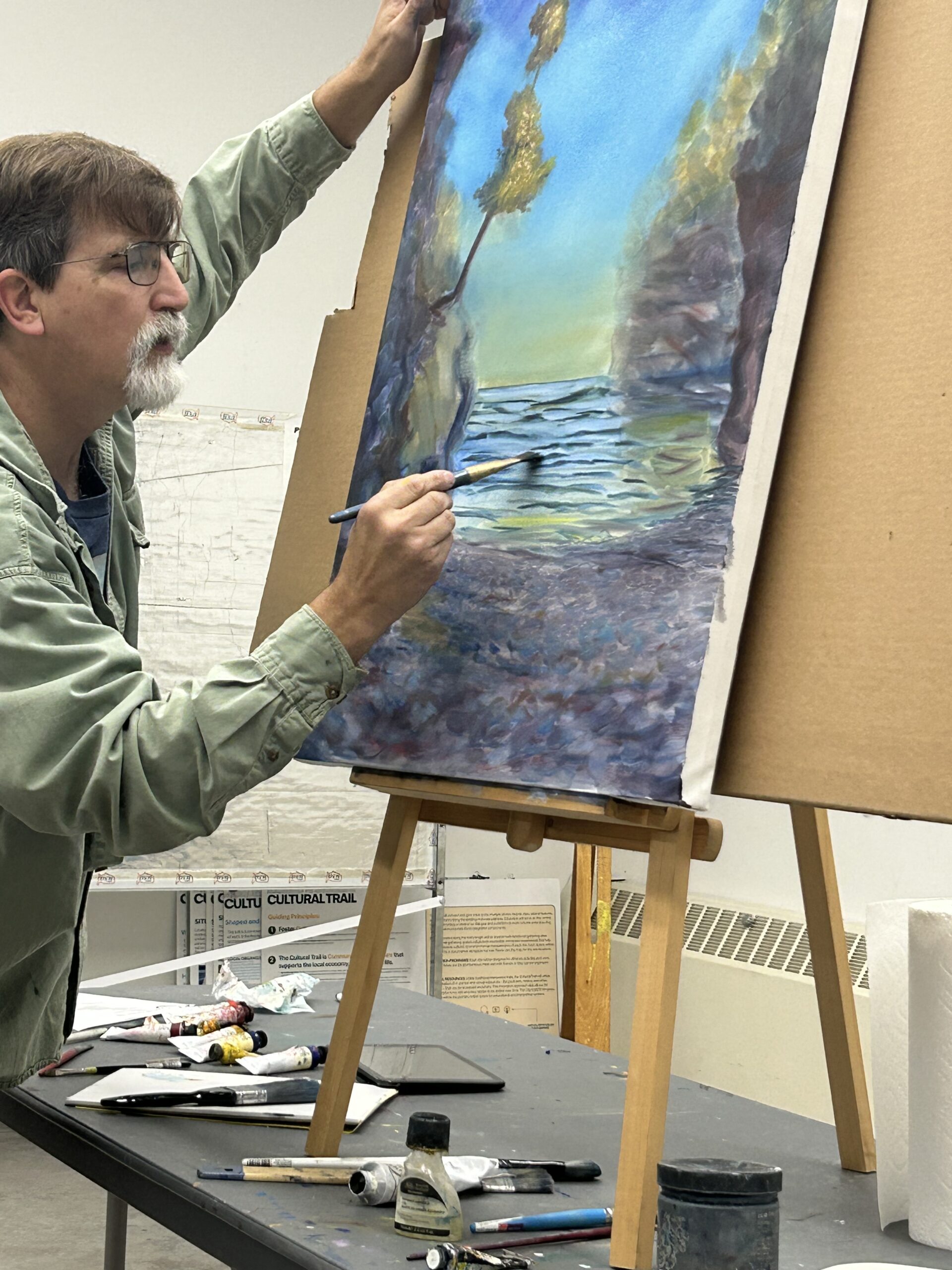 My Art Talk and Demo with LSAA